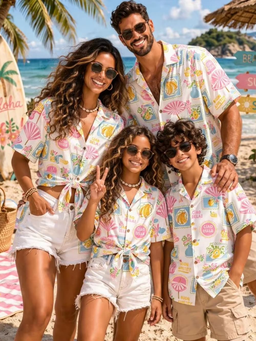 Camicia Hawaiana Estiva da Uom - Family Tree Print recensione e prezzo